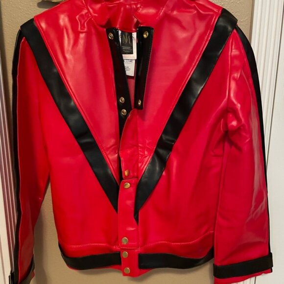 Michael Jackson MJ Charades THRILLER Jacket Red and Black Mens Medium - Picture 11 of 16